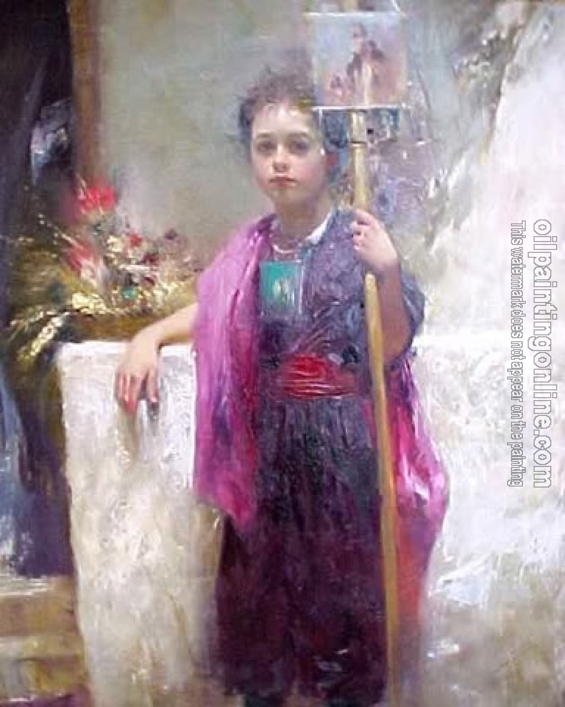 Pino Daeni - Impression oil painting.